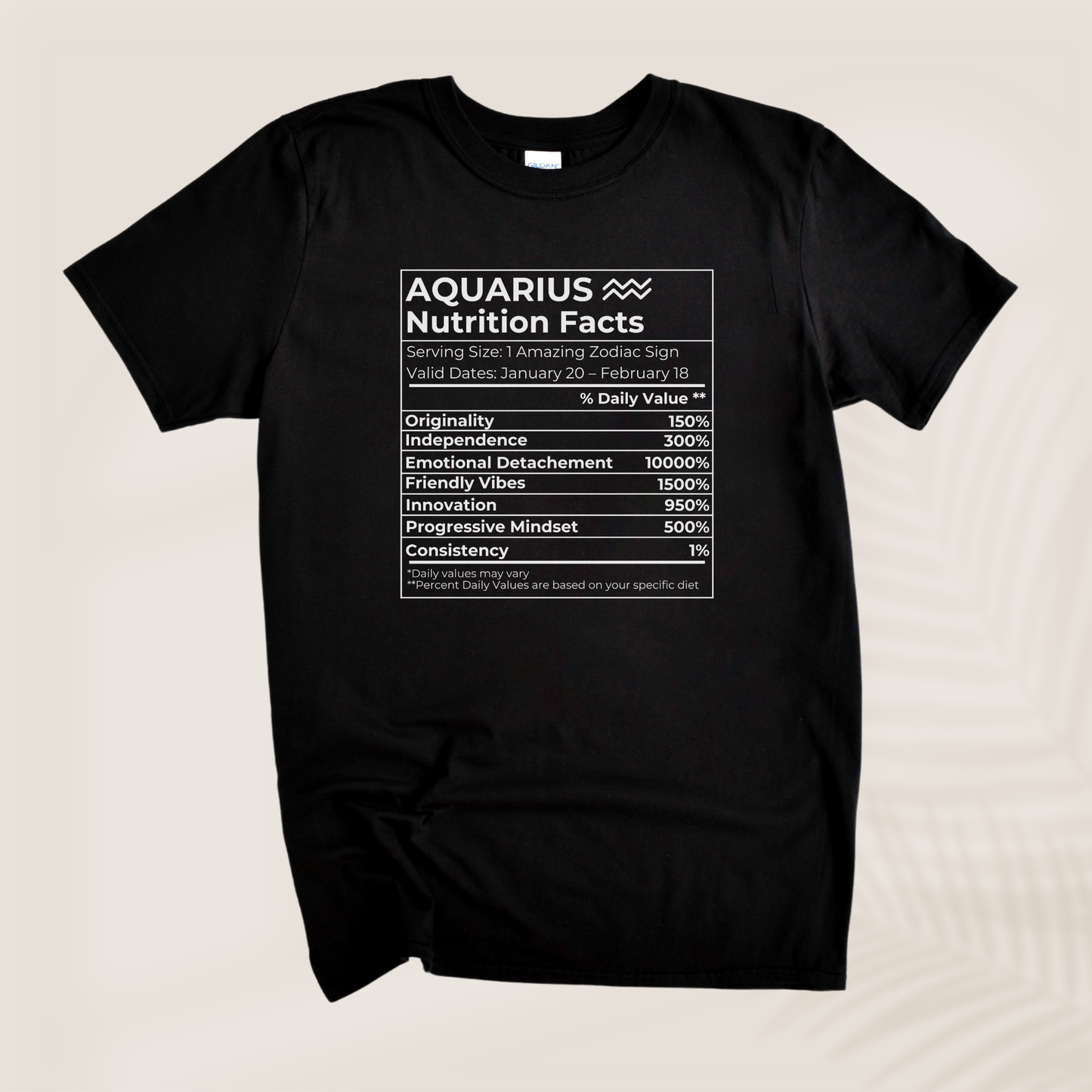 AQUARIUS NUTRITION T-SHIRT