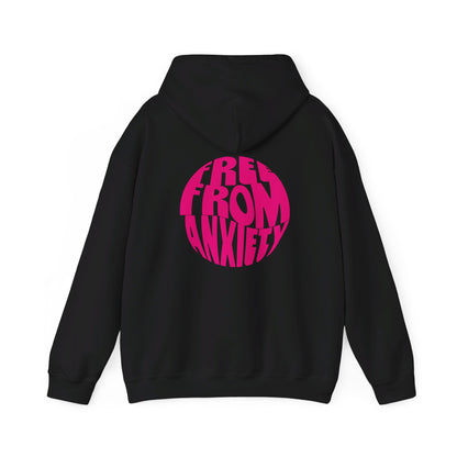 FREE FROM ANXIETY HOODIE -  PINK