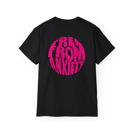 FREE FROM ANXIETY TEE - PINK