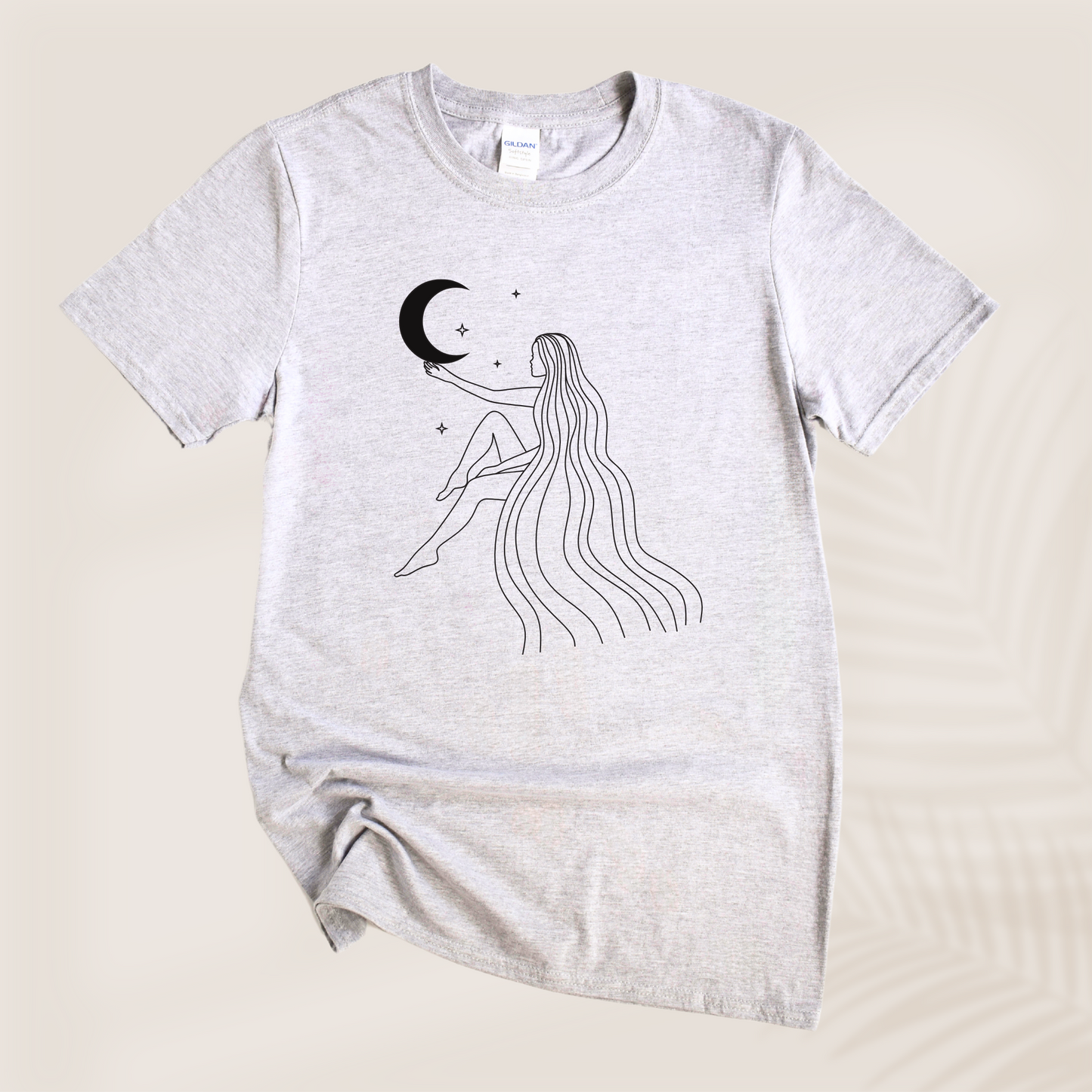 LADY WITH THE MOON TEE - Vibe Culture