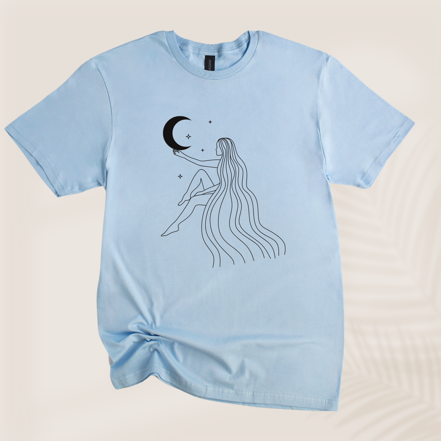 LADY WITH THE MOON TEE - Vibe Culture