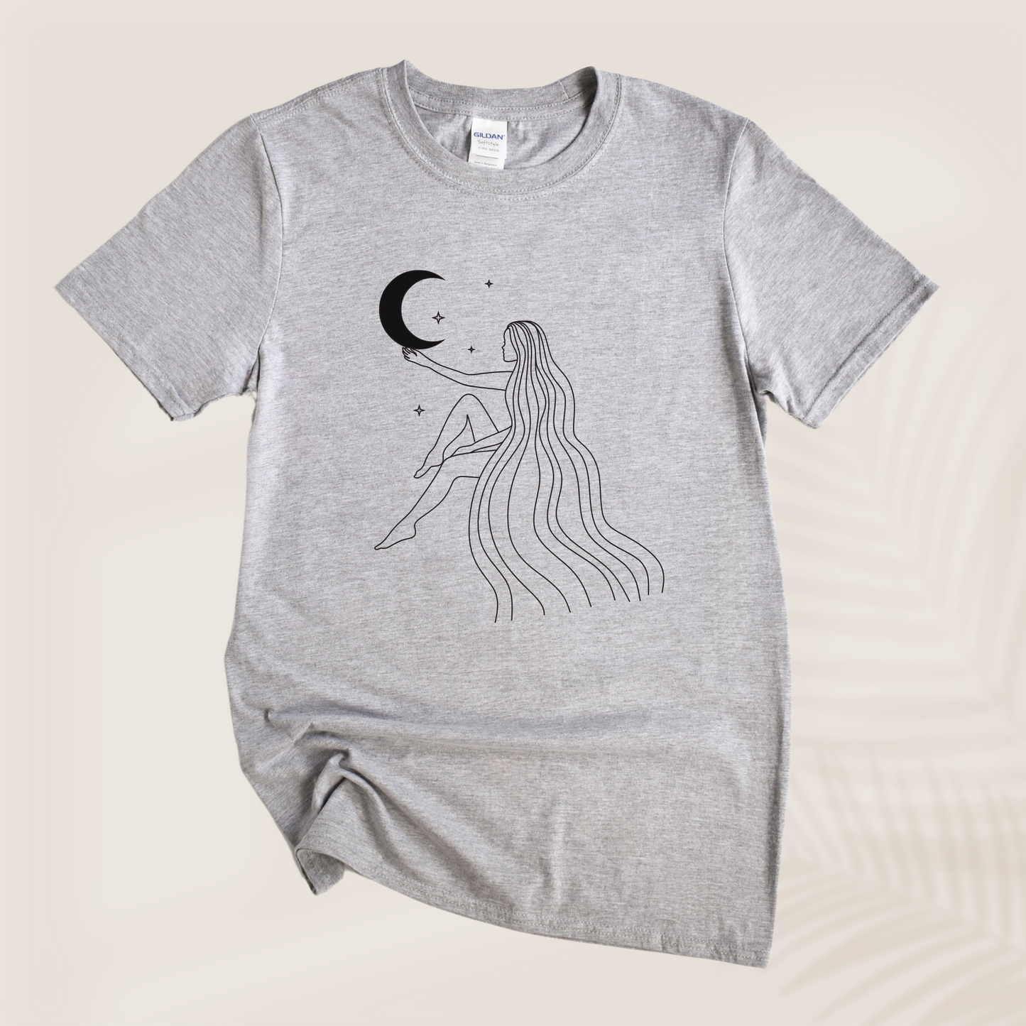 LADY WITH THE MOON TEE - Vibe Culture