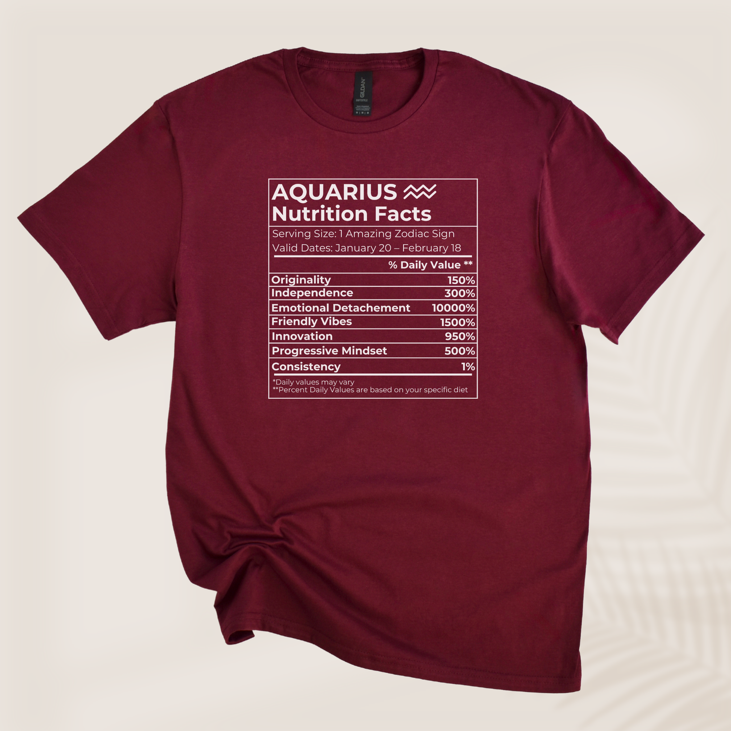 AQUARIUS NUTRITION T-SHIRT