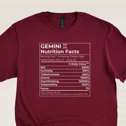 GEMINI NUTRITION T-SHIRT