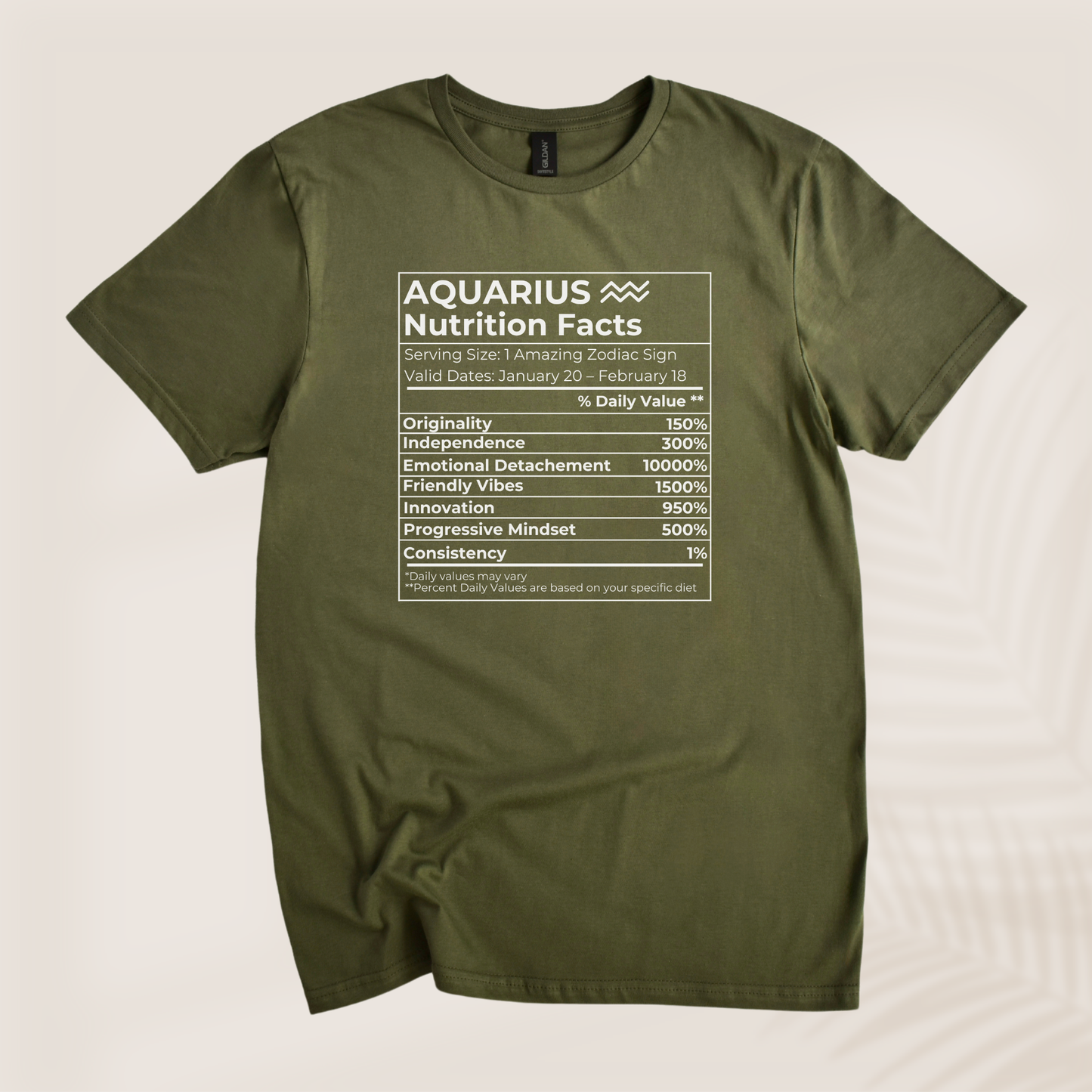 AQUARIUS NUTRITION T-SHIRT