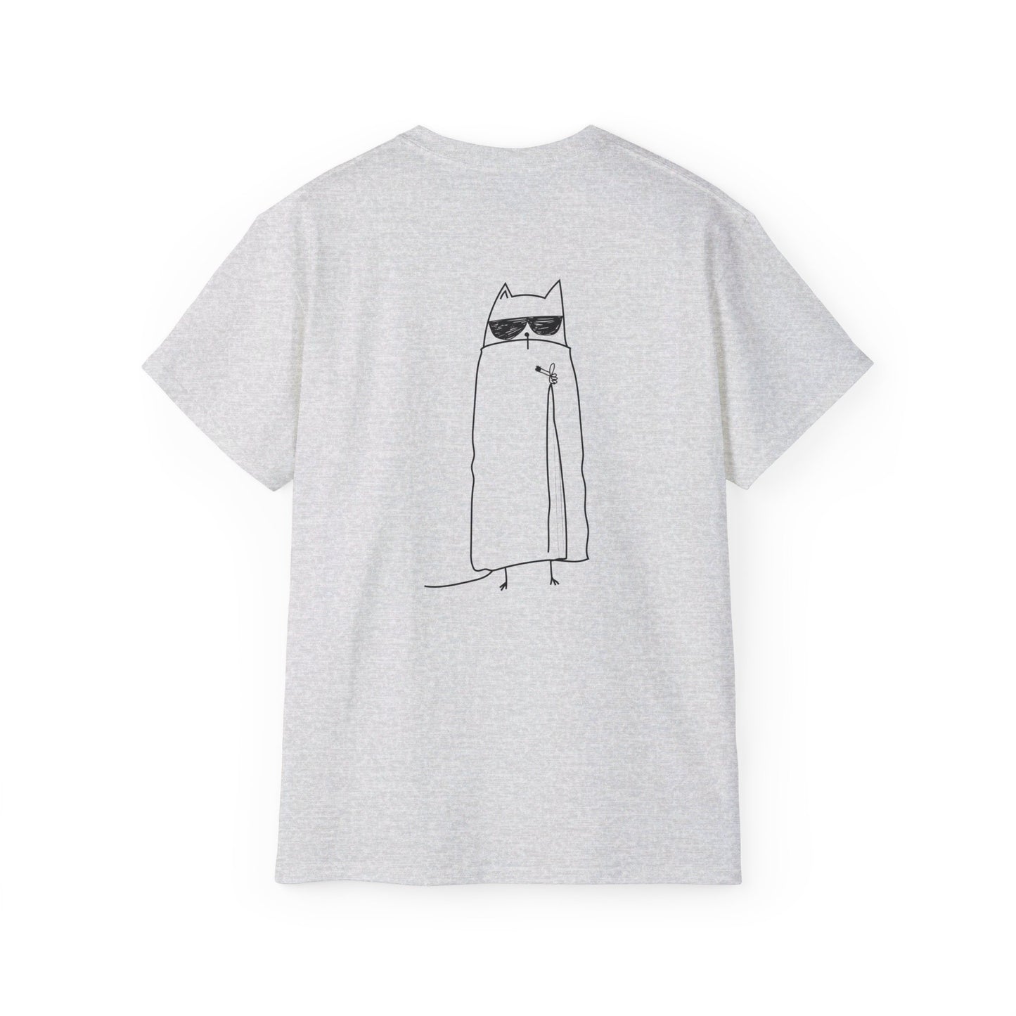 MOODY CAT TEE BLACK