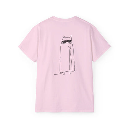 MOODY CAT TEE BLACK