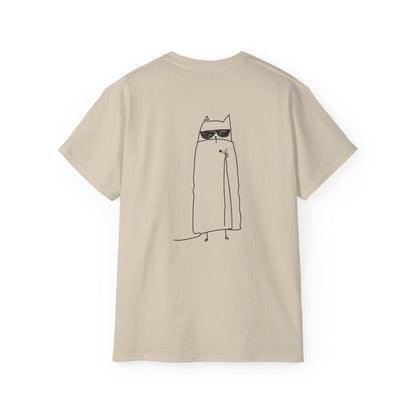 MOODY CAT TEE BLACK