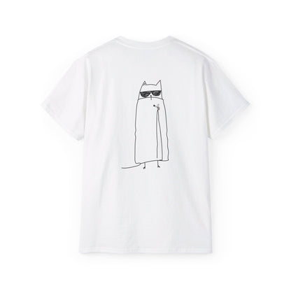 MOODY CAT TEE BLACK