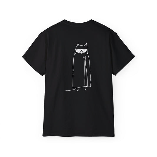 MOODY CAT TEE - WHITE