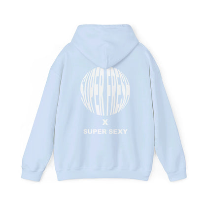 SUPER FRESH X SUPER SEXY WEISS HOODIE