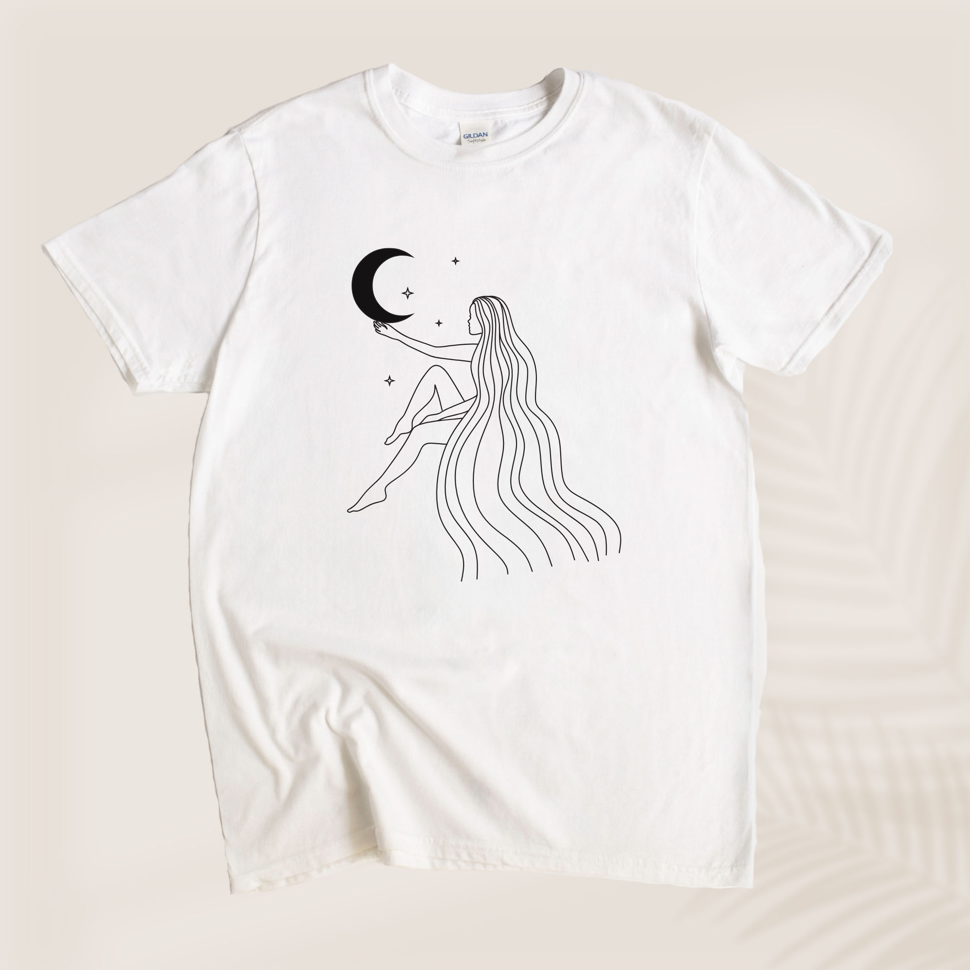 LADY WITH THE MOON TEE - Vibe Culture