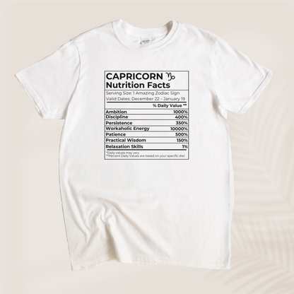 CAPRICORN NUTRITION T-SHIRT