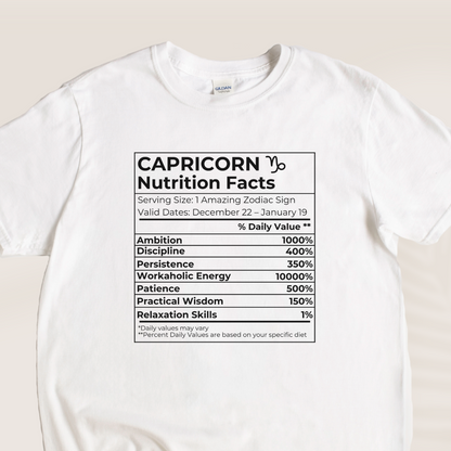 CAPRICORN NUTRITION T-SHIRT