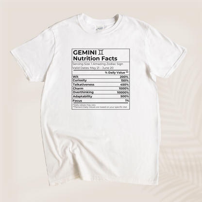 GEMINI NUTRITION T-SHIRT