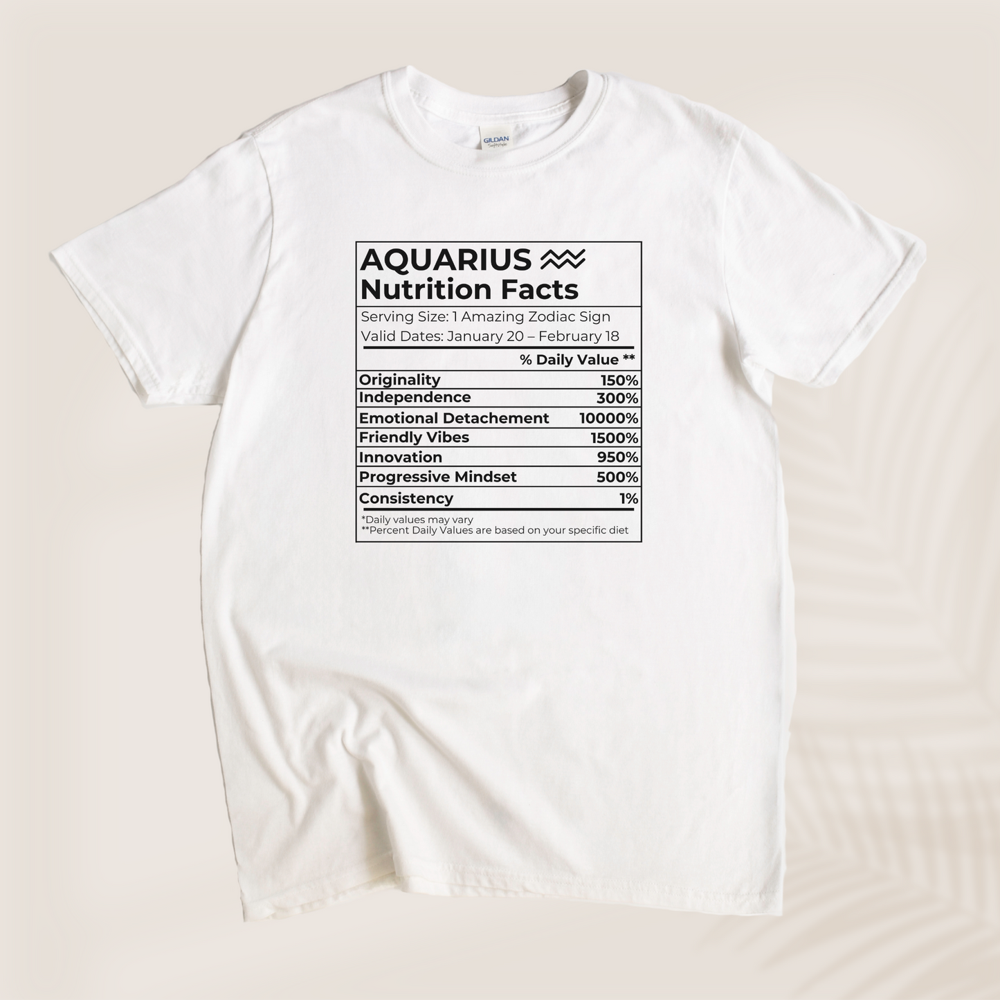 AQUARIUS NUTRITION T-SHIRT