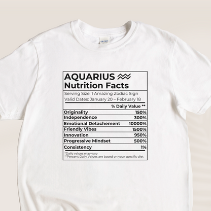 AQUARIUS NUTRITION T-SHIRT