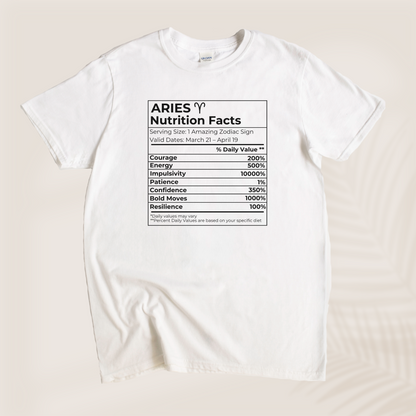 ARIES NUTRITION T-SHIRT